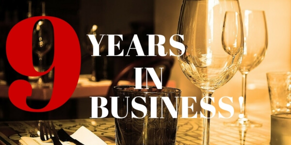 Celebrating Nine Years in Business!